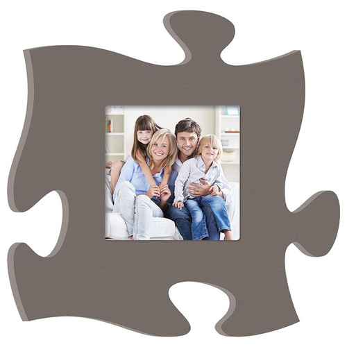p. graham dunn Puzzle Pieces Artwork Photo Frame - Dark Grey