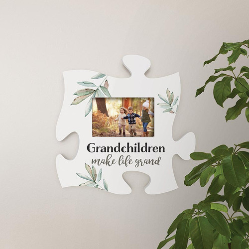 P. Graham Dunn Puzzle Pieces Artwork Photo Frame - Grandchildren
