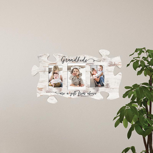 P. Graham Dunn Puzzle Pieces Artwork Photo Frame - Grandkids Collage