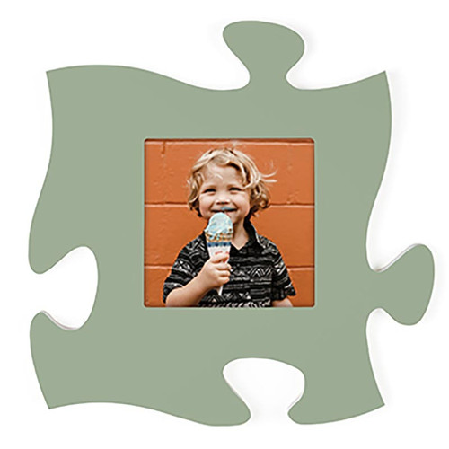 p. graham dunn Puzzle Pieces Artwork Photo Frame - Green