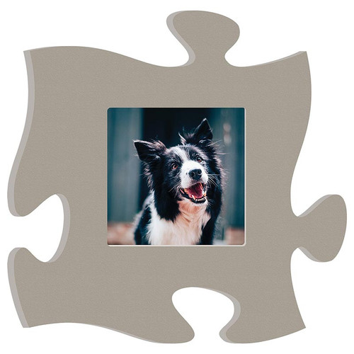 p. graham dunn Puzzle Pieces Artwork Photo Frame - Light Grey