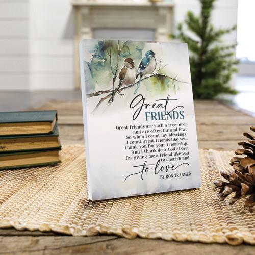 p. graham dunn Ron Tranmer Easel Block - Great Friends