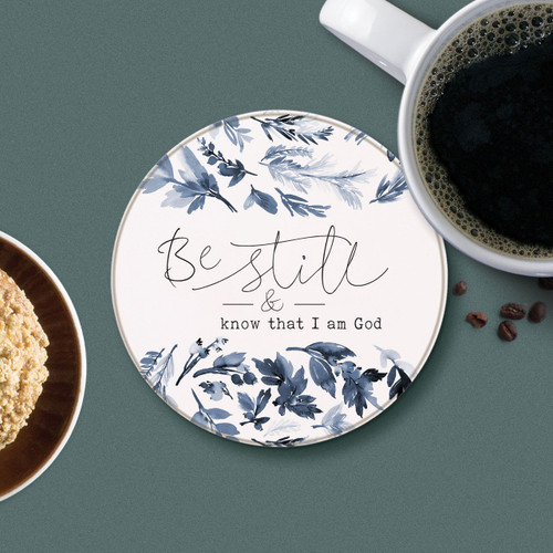 p. graham dunn Round Coaster - Be Still & Know That I Am God