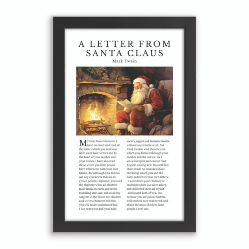 P. Graham Dunn Scripture Christmas Book Art - A Letter From Santa