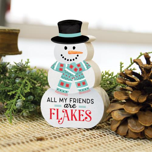 p. graham dunn Small Christmas Shape Sign - All My Friends