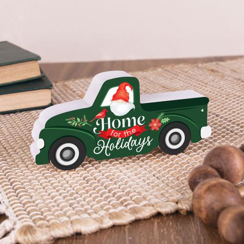 p. graham dunn Small Christmas Shape Sign - Home For The Holidays