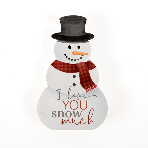 P. Graham Dunn Small Christmas Shape Sign - I Love You
