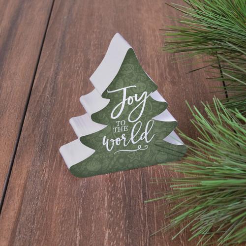p. graham dunn Small Christmas Shape Sign - Joy To The World