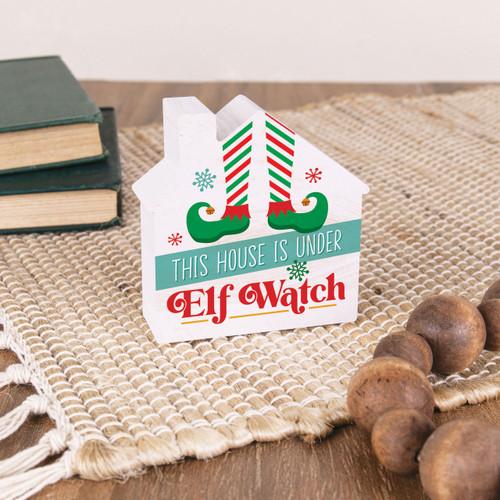 p. graham dunn Small Christmas Shape Sign - This House Is Under