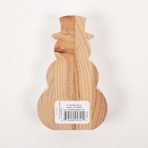 P. Graham Dunn Small Christmas Shape Sign - Warm Winter