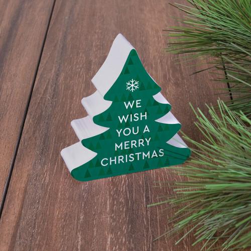 p. graham dunn Small Christmas Shape Sign - We Wish You A Merry Christmas