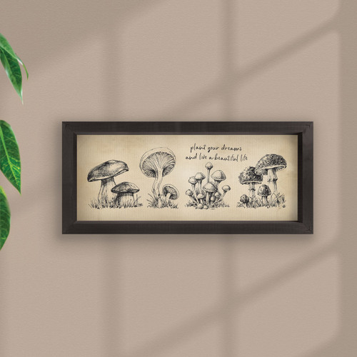 p. graham dunn Tea & Ink Framed Linen Art - Plant Your Dreams p. graham dunn Tea & Ink Framed Linen Art - Plant Your Dreams