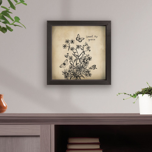 p. graham dunn Tea & Ink Framed Linen Art - Saved By Grace