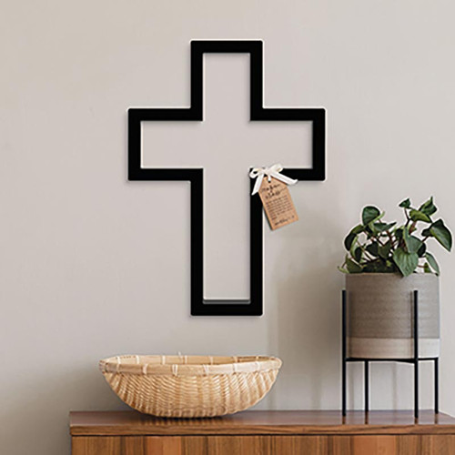 p. graham dunn The Open Cross Collection 18" H Black Open Cross