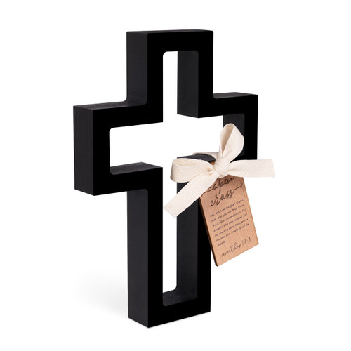 P. Graham Dunn The Open Cross Collection - Black Open Cross - 8"H