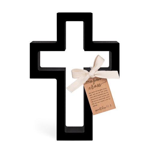 p. graham dunn The Open Cross Collection - Black Open Cross - 8"H