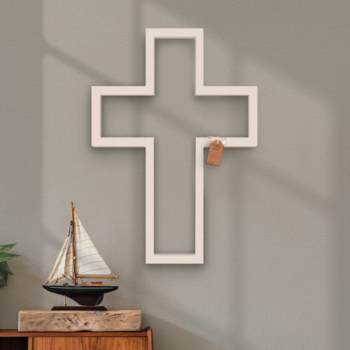 p. graham dunn The Open Cross Collection - White Open Cross - 34"H