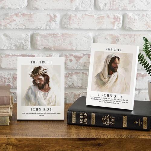 p. graham dunn The Way The Truth The Life Collection Easel Block - 1 John 5:11