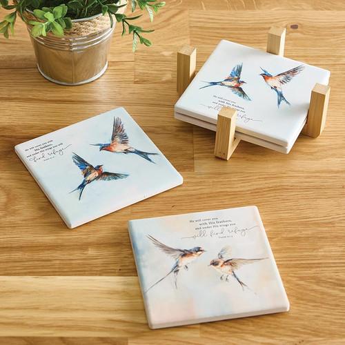 P. Graham Dunn Under His Wing Collection Coaster - 4/pk