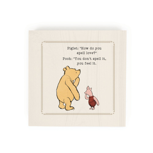 P. Graham Dunn Winnie The Pooh Collection Decorative Block - How Do You Spell