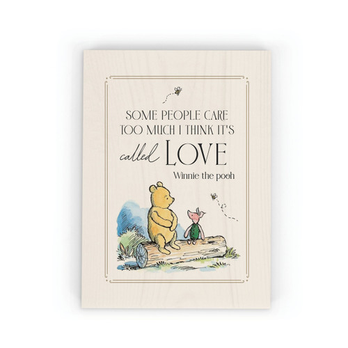 P. Graham Dunn Winnie The Pooh Collection Decorative Block - Some People Care