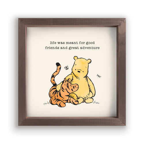P. Graham Dunn Winnie The Pooh Collection Framed Art - Life Was Meant For Good