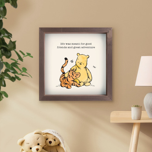 p. graham dunn Winnie The Pooh Collection Framed Art - Life Was Meant For Good