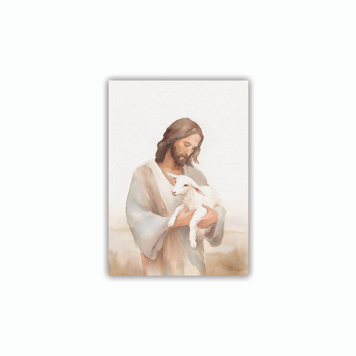P. Graham Dunn Wonderous Watercolors Collection Canvas - Jesus & Lamb