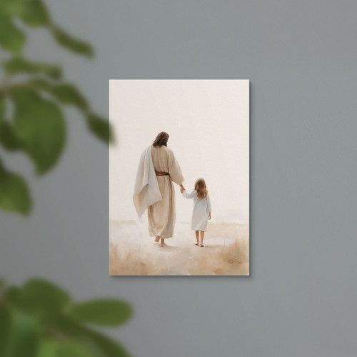 p. graham dunn Wonderous Watercolors Collection Canvas - Jesus Walking p. graham dunn Wonderous Watercolors Collection Canvas - Jesus Walking
