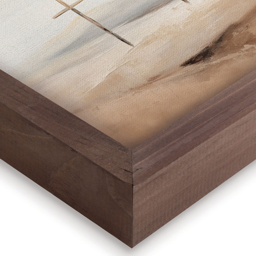 P. Graham Dunn Wonderous Watercolors Collection Framed Linen Art - Three Crosses