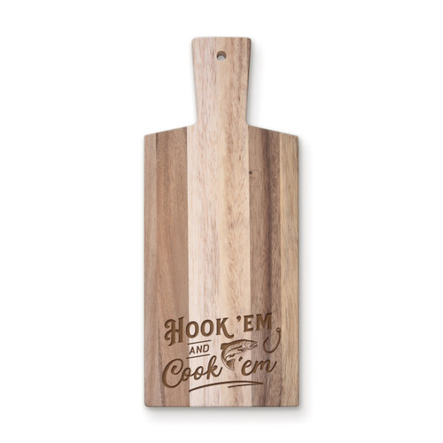 P. Graham Dunn Wood Cutting Board - Hook 'Em And Cook 'Em