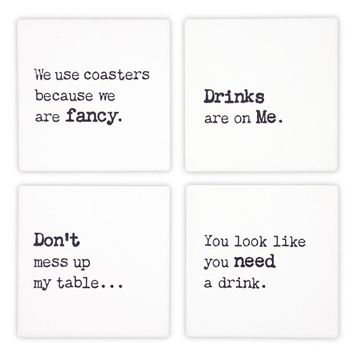 p. graham dunn You're My Type Collection Coaster - 4/pk p. graham dunn You're My Type Collection Coaster - 4/pk