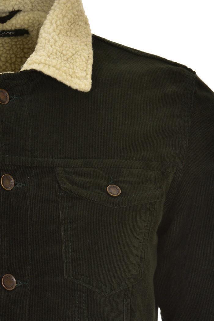 P. Grax Actor V1GRN Fur Denim Jacket