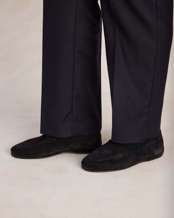 p. johnson Alfresco Loafer - Black Suede