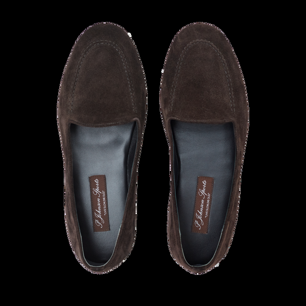 P. Johnson Alfresco Loafer - Dark Chocolate Suede