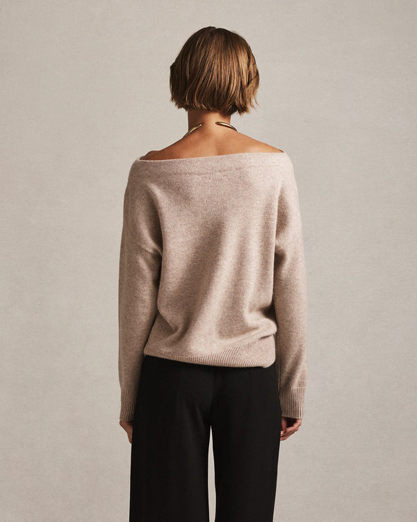 P. Johnson Amélie Boat Neck Sweater - Oat