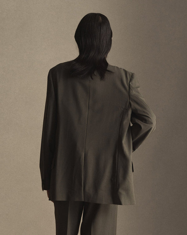 P. Johnson Ava Blazer - Dark Moss