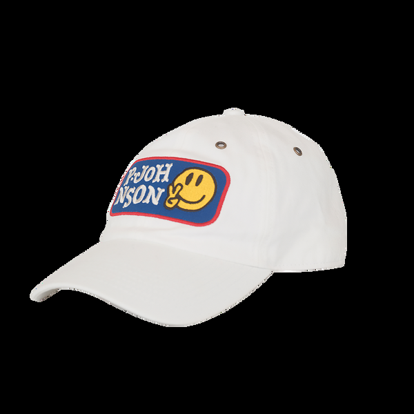 P. Johnson Badge Cap - White