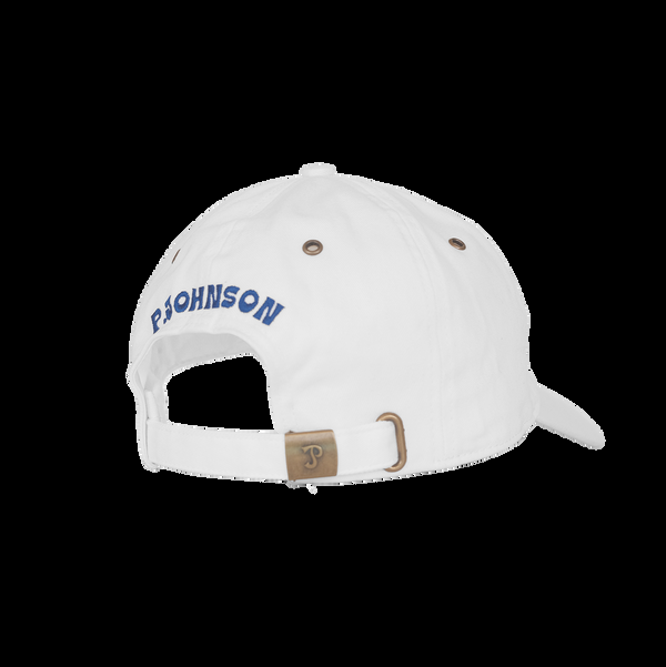 P. Johnson Badge Cap - White