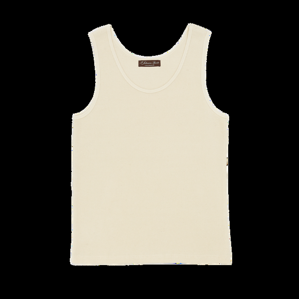 P. Johnson Beige Waffle Tank