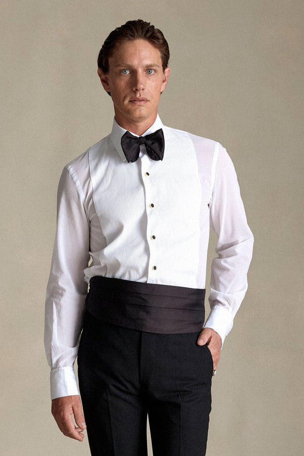 P. Johnson Black Hand Enamelled Shirt Studs