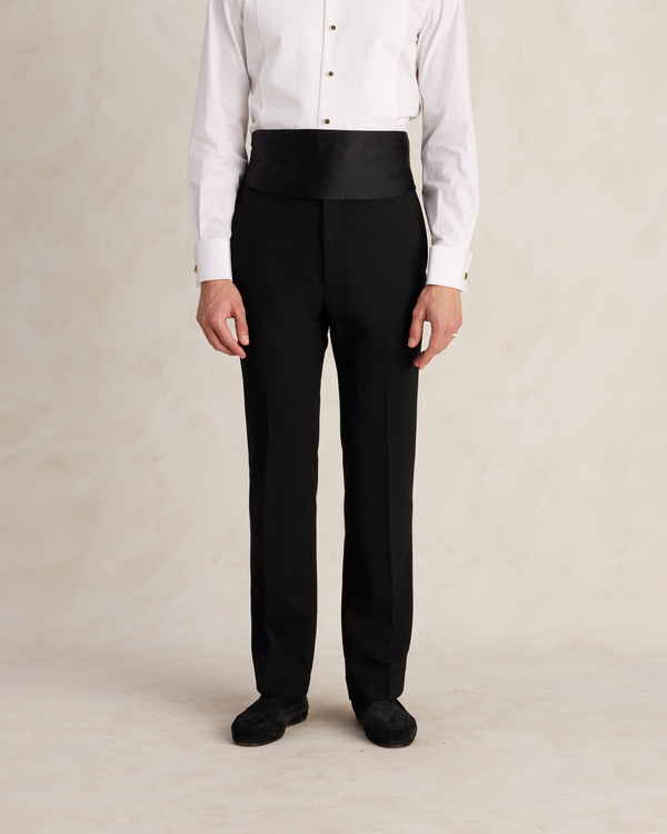 p. johnson Black Tuxedo Trousers
