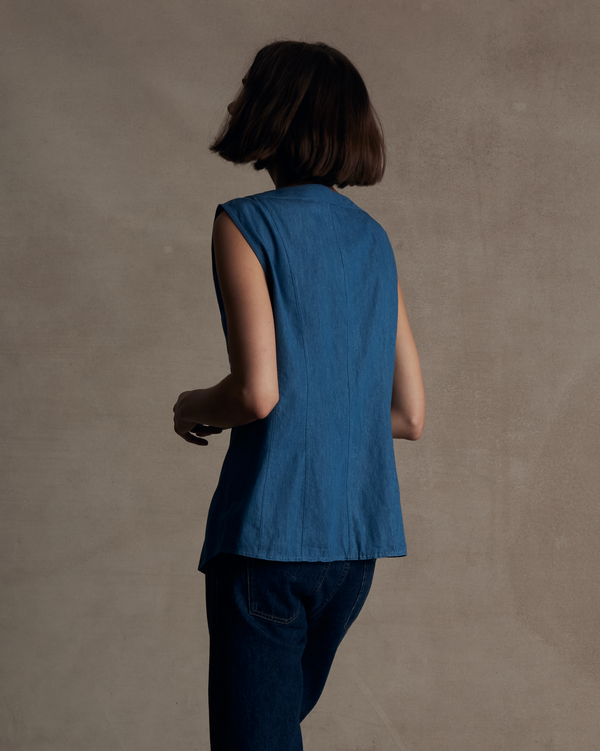 P. Johnson Bodice Top - Light Denim