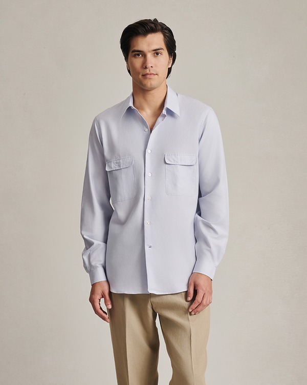 P. Johnson Bonnard Shirt - Light Blue