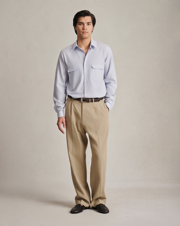 P. Johnson Bonnard Shirt - Light Blue