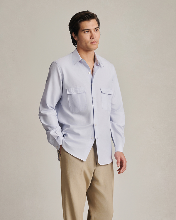 p. johnson Bonnard Shirt - Light Blue