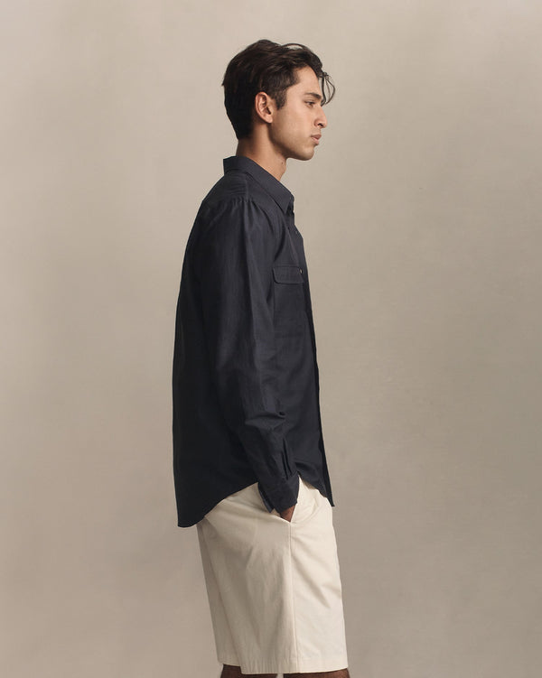 P. Johnson Bonnard Shirt - Navy
