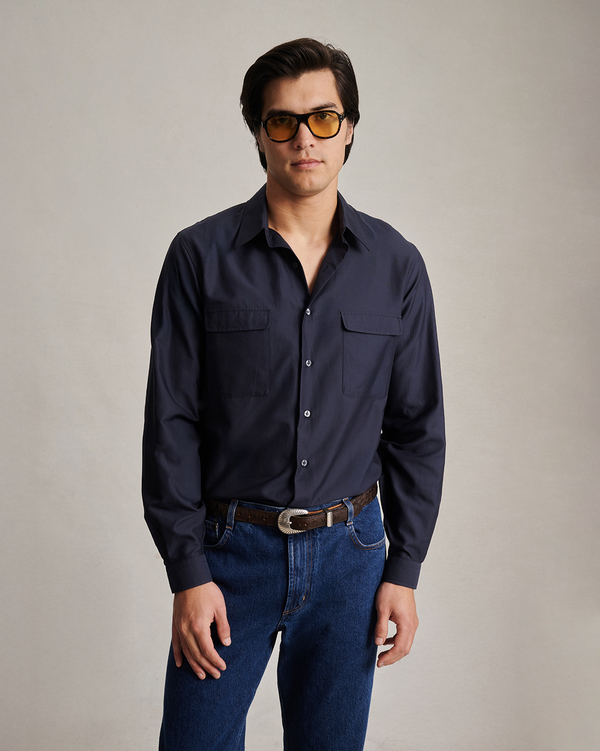 P. Johnson Bonnard Shirt - Navy