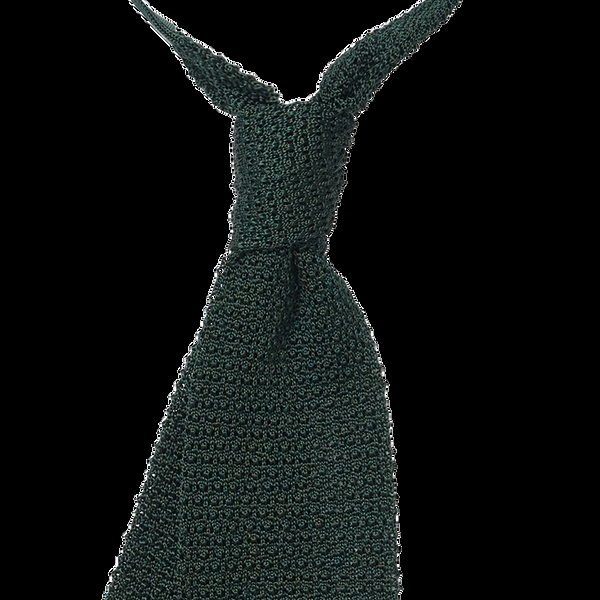 P. Johnson Bottle Green Silk Knit Tie