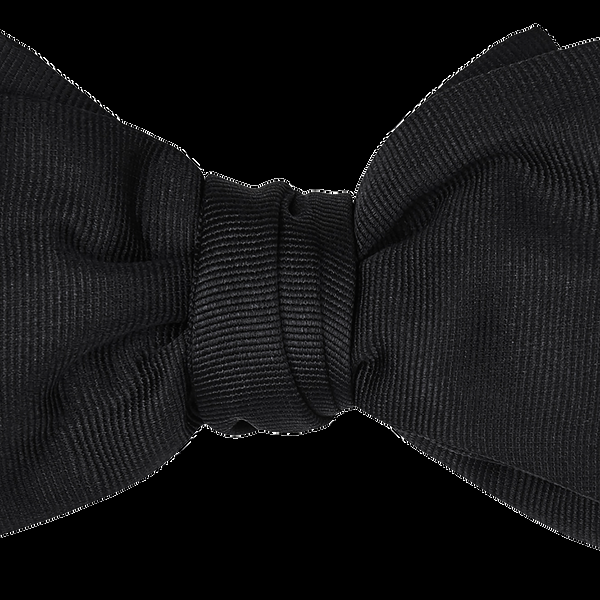 P. Johnson Bow Tie - Black Grosgrain